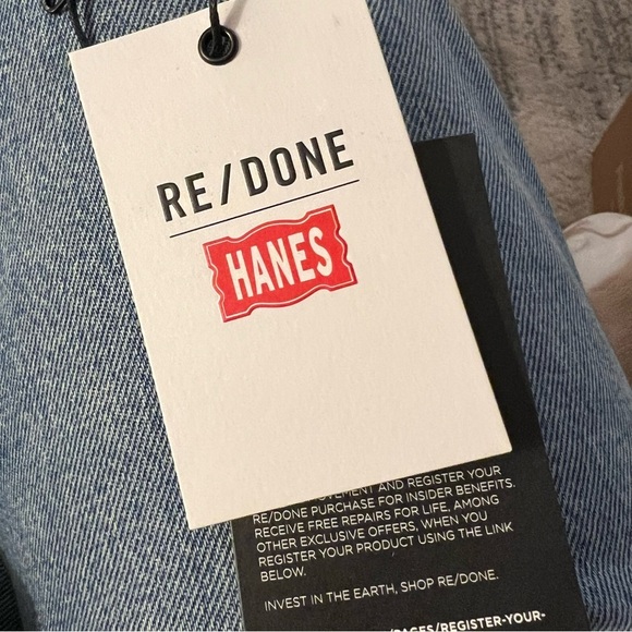 Re/Done x Hanes 50s Fitted Tee NWOT - Picture 9 of 9